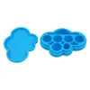 Smoking accessories large cloud shape silicone smke oil containers dab jars nonstick unbreak grade boxes storage