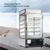1,2 kW 5-lagiger elektrischer Lebensmittel-Dampfgarer, kommerzielle gedämpfte gefüllte Brötchen-Dampfmaschine, Edelstahl-Lebensmittelwärmerschrank