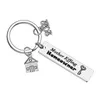New Home Adventures Housewarming Key chain Pendant Family Love Keychains Creative House Luggage Decoration Key Ring BHB16542