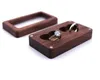 Wooden Heart Double Ring Gift Wrap Box Wedding Bearer Rustic Holder With Magnetic Detachable Lid For Proposal Gift Package Women RRE15206