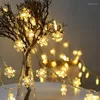 Str￤ngar LED -helgdagar Garlands sn￶flinga Fairy Snow String Lights Decoration f￶r julgran￥r Rum Valentine Outdoor Garden