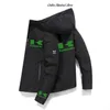 Kurtki męskie 2022 wiosna Kawasaki męska bluza z kapturem rękaw moda codzienna wiatrówka wiatroodporna odzież znosić Biker Adventure Clothin Jacket T221017