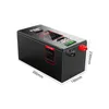 Pacco batteria LiFePO4 12V100Ah BMS integrato con Bluetooth per l'accumulo di energia solare Camion da golf Carrello elevatore Impianto fotovoltaico domestico Macchina per barca per camper