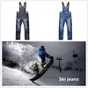 Skiing Pants Mounchain Men's Winter Ski Cowboy Snowboarding Windproof Waterproof Thickening Warmer S-XXXL Size