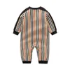 Baby Romper Clothes Baby Rompers Spring Autumn Cotton Desiger Stripe Kids Designer Sp￤dbarnskl￤der Jumpsuits