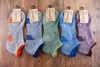 Chaussettes pour hommes 5 paires/lot hommes Sport demi-éponge printemps hiver antidérapant montagne courte marche solide décontracté Compression cheville