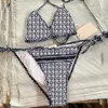 女性用プラスサイズの水着夏の通気性ビキニセット女性用水着水着プリントレディ2ピースデザイナーバースデーギフトガールトレンディビーチ