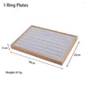 Watch Boxes 6/12 Bit Pillow Jewelry Display Tray Ring Bracelet Necklace Earring Container Storage Case Organizer