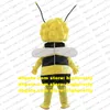 Maya Bee Smile Bee Mascot Costume 성인 만화 캐릭터 복장 정장 판매 성과 감사 연대 CX2052