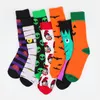 Chaussettes pour hommes automne et hiver personnalisé hommes Halloween drôle dessin animé chauve-souris Clown coton marée hommes