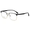 Solglas￶gon ramar Pure Titanium Glasses Frame With Recept Men Business Style Fashion Manlig h￶gkvalitativ glas￶gon Receptman K9112