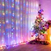 Strings Xmas Gifts Navidad 2022 Year Decorations Christmas Lights Curtain Garland Merry Ornaments