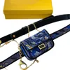 Lady Doodle Fanny Pack Borsa a cross-body Gold Chain Cambia Cambia Piena CintfyB22004