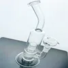 Vendre à chaud le mobius matrix fumée de gobelet en verre bang de fume à fumer des bangs de pipe à eau avec 2 percs 12 pouces de haut juste GB-186-1