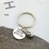 Fashion Accessories Keychain Boxing Gloves Keyting Never Give Up Fitness Creative Keychains Charm Gift Coach Souvenir