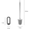 벽에 장착 된 실리콘 화장실 브러시 막 다른 골목 청소 창조적 인 환기베이스 욕실 액세서리 세트 220511