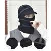 Bérets 2022 Hiver Bonnet Écharpe Cap Balaclava Cache-Cou Chapeau Avec Doublure Épaisse Doublée De Laine Douce Tricoté Bonnet Crâne Chaud Pour Femmes Hommes