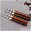 Other Home Garden Puer Tea Knife Needle Pick With Wood Handle Tools Cone Breaking Prying Brick Professional Tool Drop Delivery 202 Dhkeb
