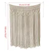 Tapestries Macrame Cotton Handwoven Tapestry Bohemian Room Divider Window Door Curtains Wedding Background Home Decor