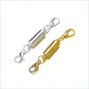 Chiusure Ganci Più nuovo Argento / Placcato oro Magnete magnetico Collana Chiusure Cilindro a forma di per gioielli braccialetto Fai da te 319C3 Drop Delivery Dhyrm