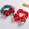 Hair Accessories Christmas Baby Headband For Children Elk Red Bows Soft Nylon Girl Headbands Born Turban