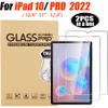 2er-Pack Displayschutzfolie aus gehärtetem Glas für iPad 10 PRO 10pro 2022 10,9 11 12,9 Zoll Tablet-Glasfolie, 2 Stück in einer Einzelhandelsverpackung