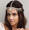 Wedding Bruidal Crystal Rhinestone voorhoofd hoofdband Indian Hairband Gold Silver Crown Tiara Headpiece Party Prom Hair Accessoires Sieraden