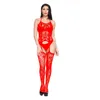 Crotchles fishnet lingerie underwear transparent Slip Halter Pyjama jumpsuits suspenders Stockings Women clothes will and sandy gift