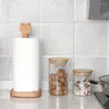 Крючки в японском стиле сплошной древесины держатель ткани кухня туалетная рулона