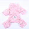 Köpek giyim küçük kedi tulum pijama çiçekler tasarım evcil köpek yavrusu eşofman nightshirt 5 beden 2 renk