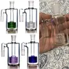 Blue Matrix Perc Ashcatchers для кальянных бонгов Фиолетовая сотовая насадка для душа Стеклянные трубы Переработчик воды Установки для нанесения мазков Льдоуловитель Аксессуары для курения