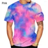 Heren t shirts 2022 mannen en vrouwen zomer 3d geprinte dye t-shirt korte mouw plus size tee shirt met korte mouwen