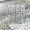 10ML Clear Fine mist Atomizer Mini Riutilizzabile Clear Glass Profumo Campione Bottiglia Vuota 1/3Oz Pompa Cosmetica Atomizzatore Flaconcino Tubo