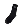 Sports Socks Male and Female Lovers Embroidered Letters In The Tube Socks Solid Color Trend Versatile Movement