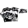 Men's Sweaters Y2K Harajuku Goic Skull Graphic Print O Ne Oversized Women's Knit Autumn Winter Pullovers Casual Tops G221018