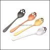 Spoons Skl Scoops Stainless Steel Drilling Ladles Metal Long Handle Muti Color Spoon Tableware Cake Dessert Drop Delivery 2022 Home Dhcsd