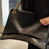 Designer -Shoulder Bag Chain Sacos de crossbody Moda feminina bolsas de metal hasp letra de grande capacidade com z￭per interior bolso preto costa de couro cruzamento de corpo transversal carteira