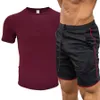 Uomo Estate Causale T-shirt in cotone Pantaloni corti Pantaloncini da spiaggia da uomo Lettera Stampa Tuta da jogging Tute Sportwear HBDKTZ-FL 2V5N