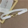 Women Leather Dress Decoration Fashion Casual Wild Neutral Soft Simple Double Loop Buckle Belt