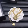 Luxe ontwerper hanger ketting ontwerper Dames sieraden bruiloft mode g letters ketting armband premium sieraden voor dames hart