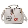 Borsa da sera Moda piccola borsa da dottore Borsa da donna in pelle da donna con tracolla Rossetto Casual Crossbody s Q1230