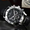 Men's Luxury Quartz Watch Business Leisure Multi Function Sports Tampeeping Calendal luminous Waterfroof Belt Belt Watch