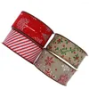 Christmas Decorations Ribbon Tear-resistant Tree Clear Print Festival Props Large Bowknot Making Xmas