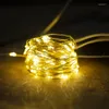 Christmas Decorations LED Copper Wire Light String Flower Gift Cake Decoration Button Waterproof Wave Ball 2022