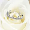 Anel de casamento da coroa de grife j￳ias de prata FIT PANDORA LONE LYSE BE INGRATED RING GEST