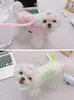 犬のアパレル冬のペット犬服かわいい子犬の犬ジャケットベスト鉛リーシュチワワヨーキーウォームフリース服小さな中程度の犬T221018