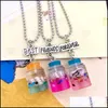 Anhänger Halsketten Anhänger Halsketten Kinder Freund Halskette Harz Shell Drift Flasche Bff 3 Schmuck Geschenke für Kinderpendant Drop Deliv Dhfgu