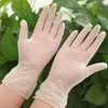 100 gants en PVC jetables gants de protection universel antibactériens pour le lave-vaisselle / cuisine / jardin Nettoyage