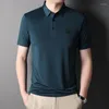 Polos para hombre 2022, camisetas Polo de manga corta para hombre, camisetas casuales de negocios de alta calidad con bordado de diamantes para hombre, camisetas simples de verano para hombre 3XL