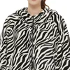 Autres vêtements Zebra luxe double pondéré surdimensionné fermeture éclair à capuche couvertures avec manches hiver Sherpa moelleux flanelle géant TV couverture femmes T221018